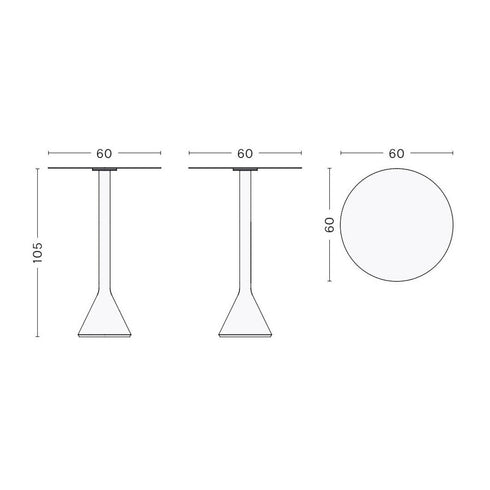 Palissade Cone Garden Table Ø60cm